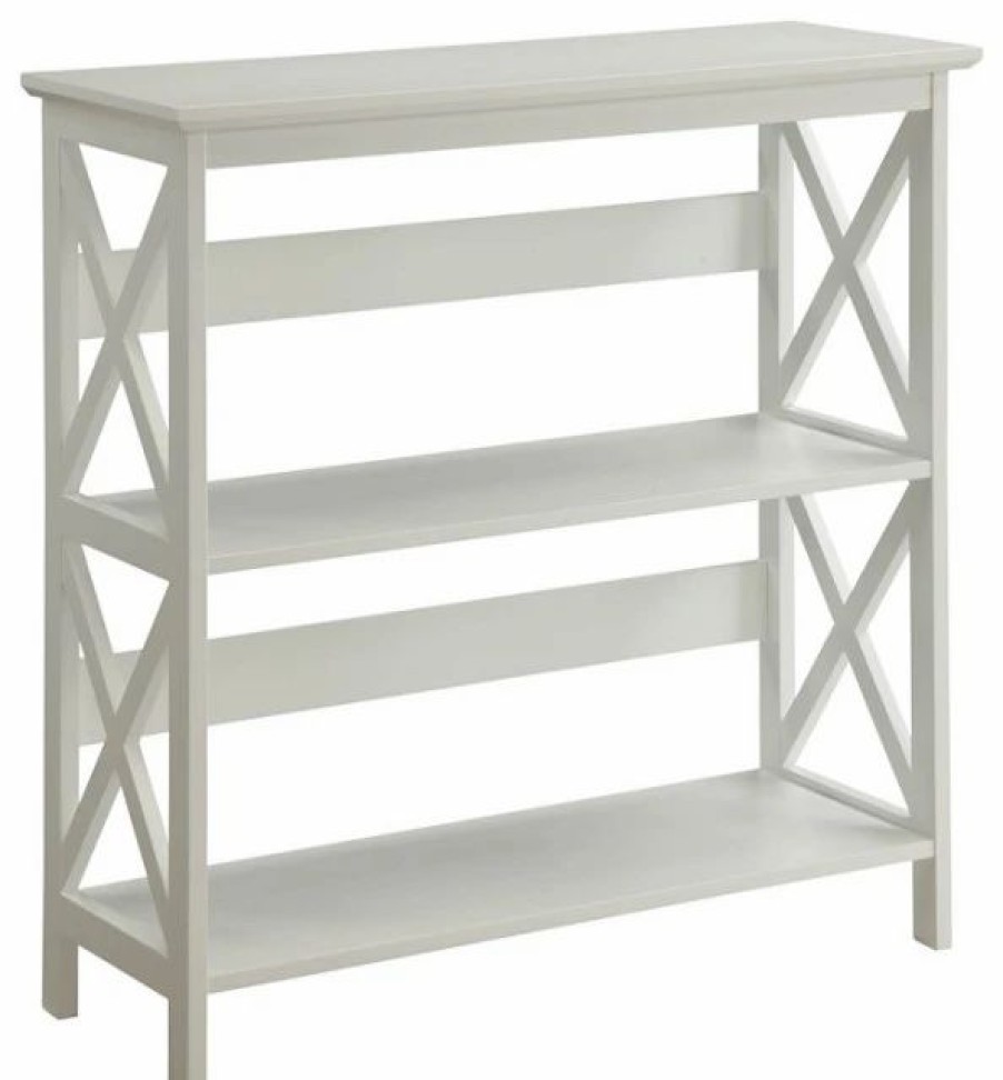 Bookcases * | Convenience Concepts Oxford 3 Tier Bookcase, White