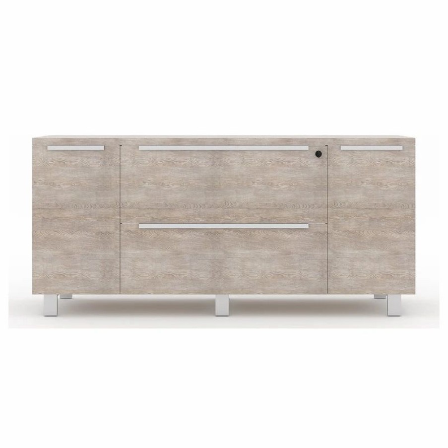 Buffets & Sideboards * | Unique Furniture K123 Credenza, Gray