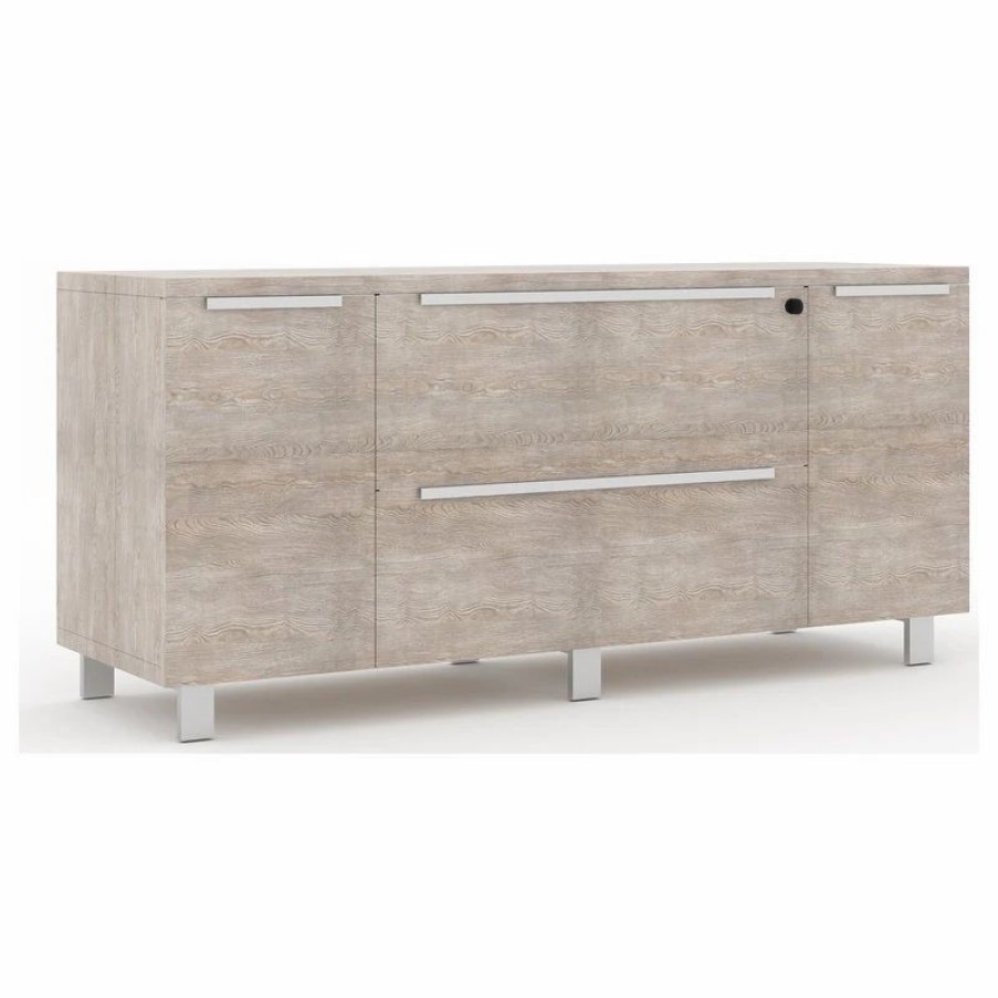 Buffets & Sideboards * | Unique Furniture K123 Credenza, Gray