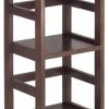 Bookcases * | Winsome 2 Section Shelving Unit In Espresso Beechwood