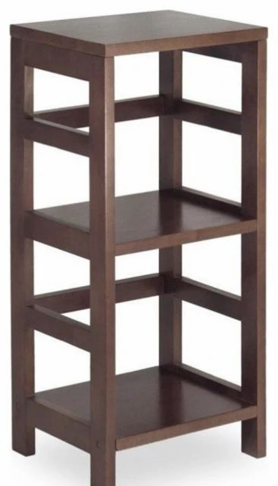 Bookcases * | Winsome 2 Section Shelving Unit In Espresso Beechwood