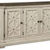 Buffets & Sideboards * | Ashley Furniture Industries Bolanburg Server, White/Oak D647-60