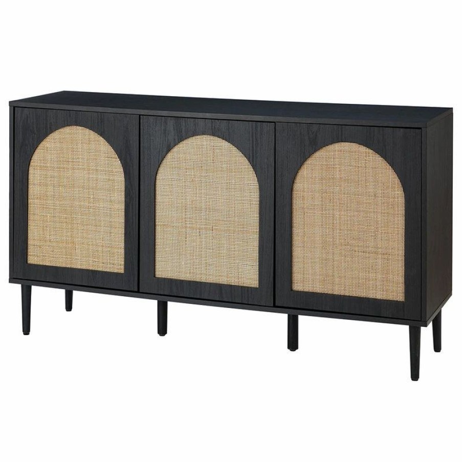 Buffets & Sideboards * | Karat Home 56 W Sideboard, Black