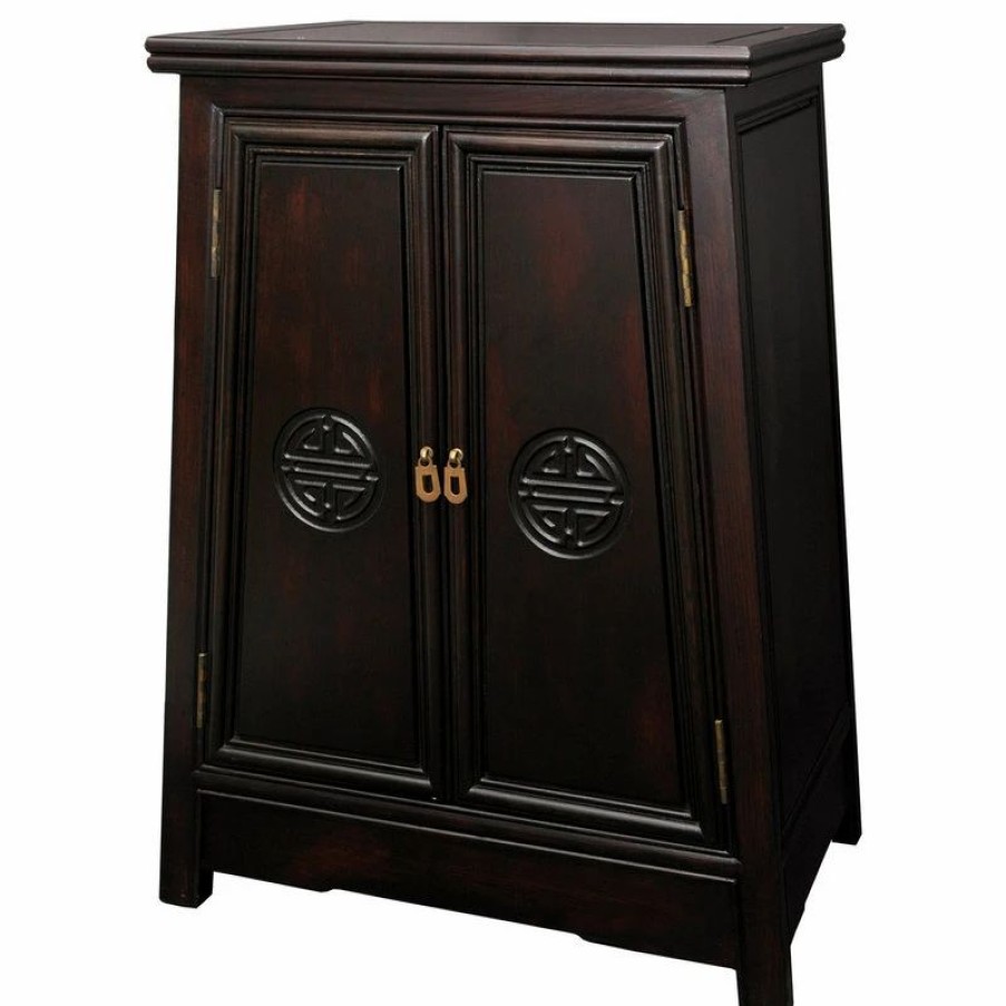 Accent Chests & Cabinets * | Oriental Furniture Rosewood Long Life Cabinet