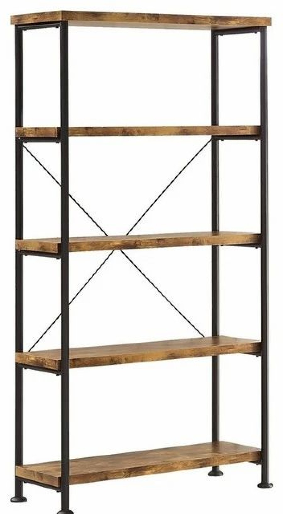 Bookcases * | Benzara, Woodland Imprts, The Urban Port Bookcase With 4 Open Shelves