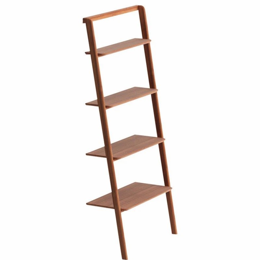 Bookcases * | Greenington Llc Currant Leaning Shelf, Caramelized