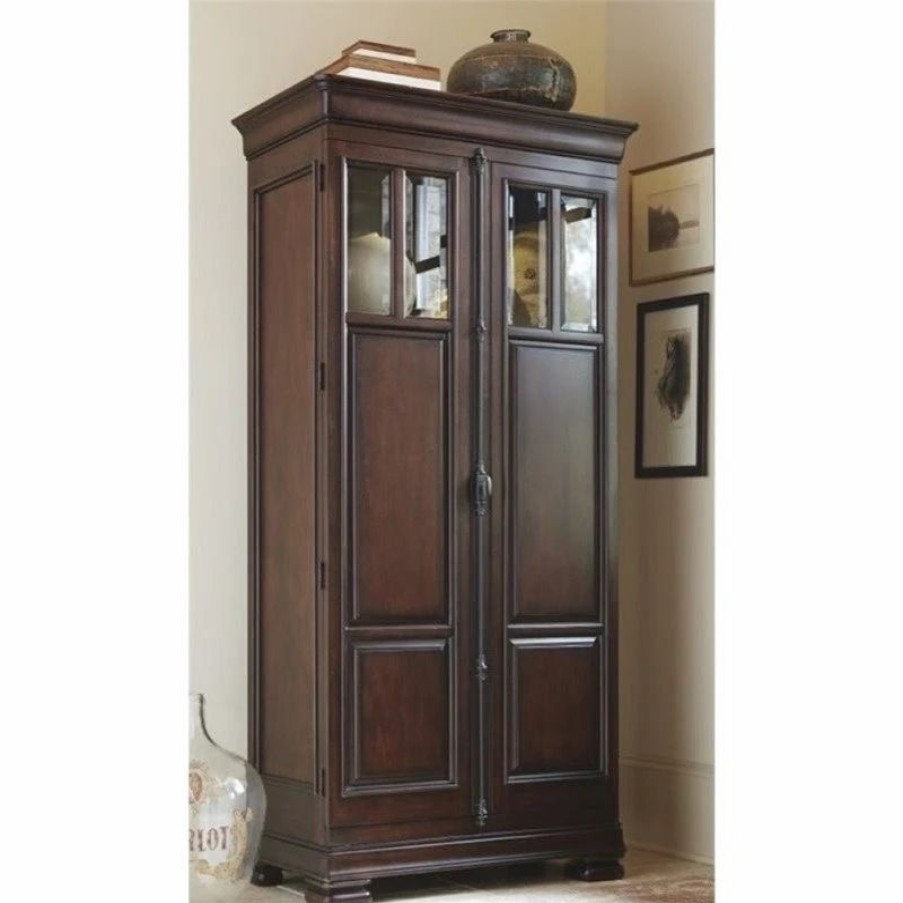 China Cabinets & Hutches * | Beaumont Lane Tall Cabinet In Rustic Cherry