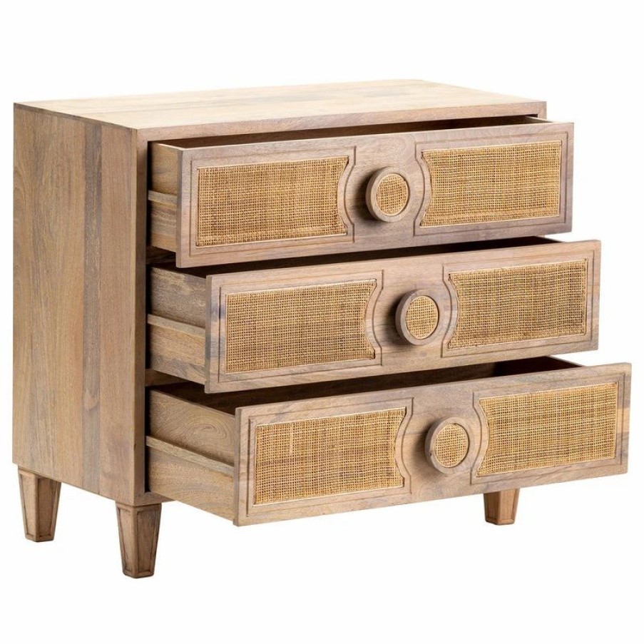 Accent Chests & Cabinets * | Crestview Collection Lacuna 3 Drawer Chest